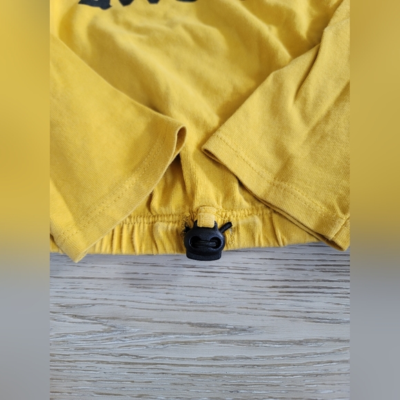 Zara Girls' Marigold Long Sleeve Bungee Cord Slogan Crop Top 7-9Y - Picture 8 of 11